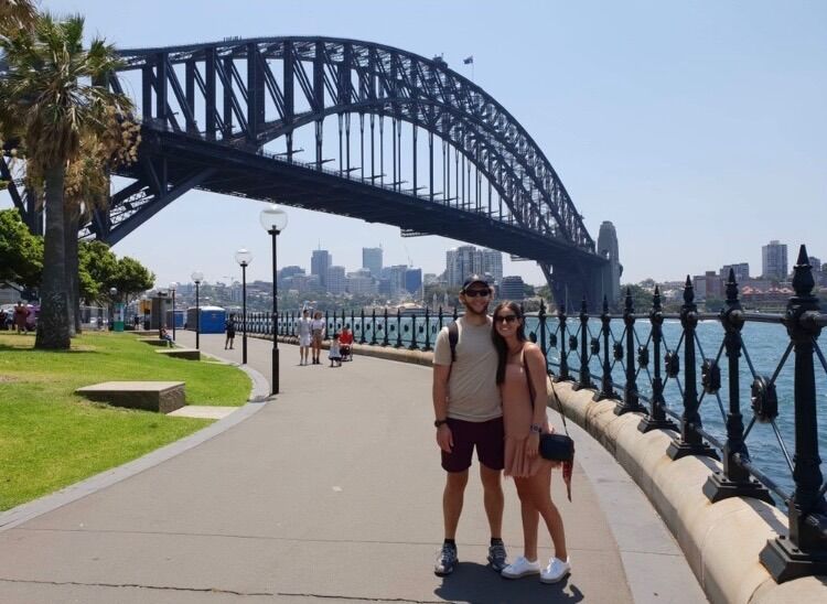 Holidaying together in Sydney.