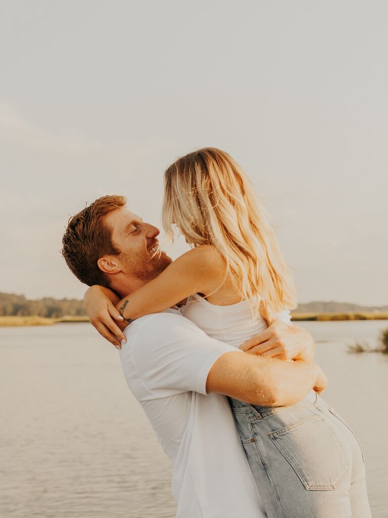 The couple stayed connected and began dating long-distance in June 2018, Mike in Virginia Beach and Rebeckah in DC.  A lot of weekend visits, late night facetimes and a full year later Rebeckah decided to move down to Virginia Beach.  They took the leap and moved in together, renting their first place in Chics Beach ♥