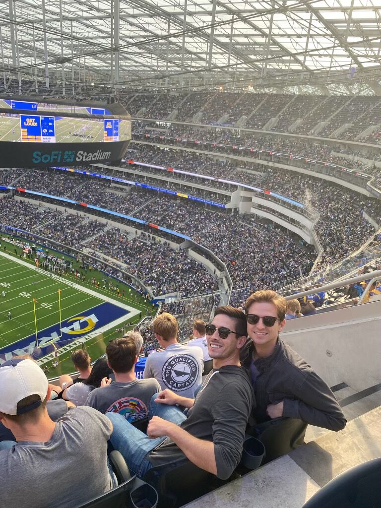 Our first Rams game at SOFI