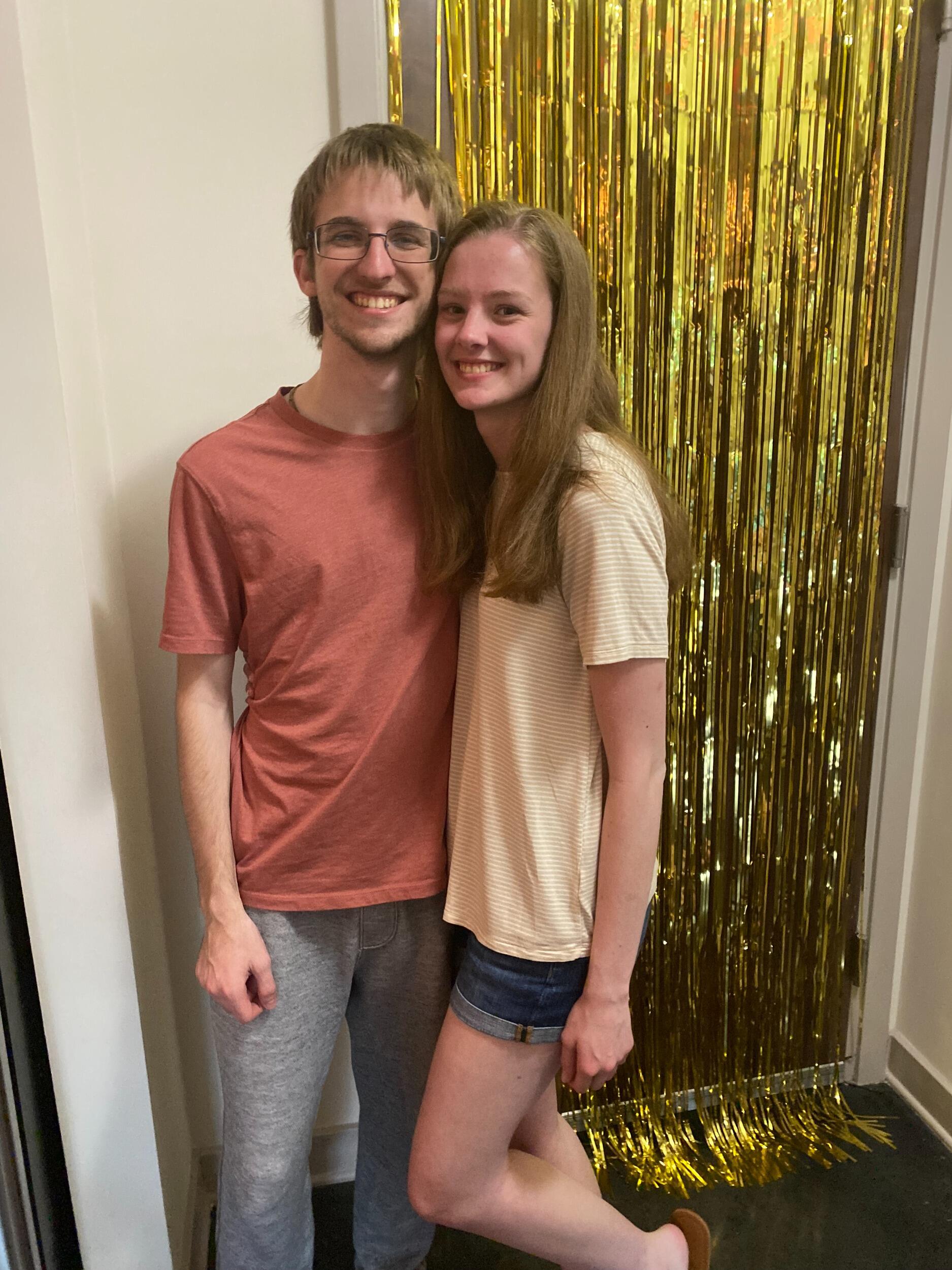 The week before graduation, Johnathan threw Meghan a surprise birthday party since her birthday would be just a few days after moving out 