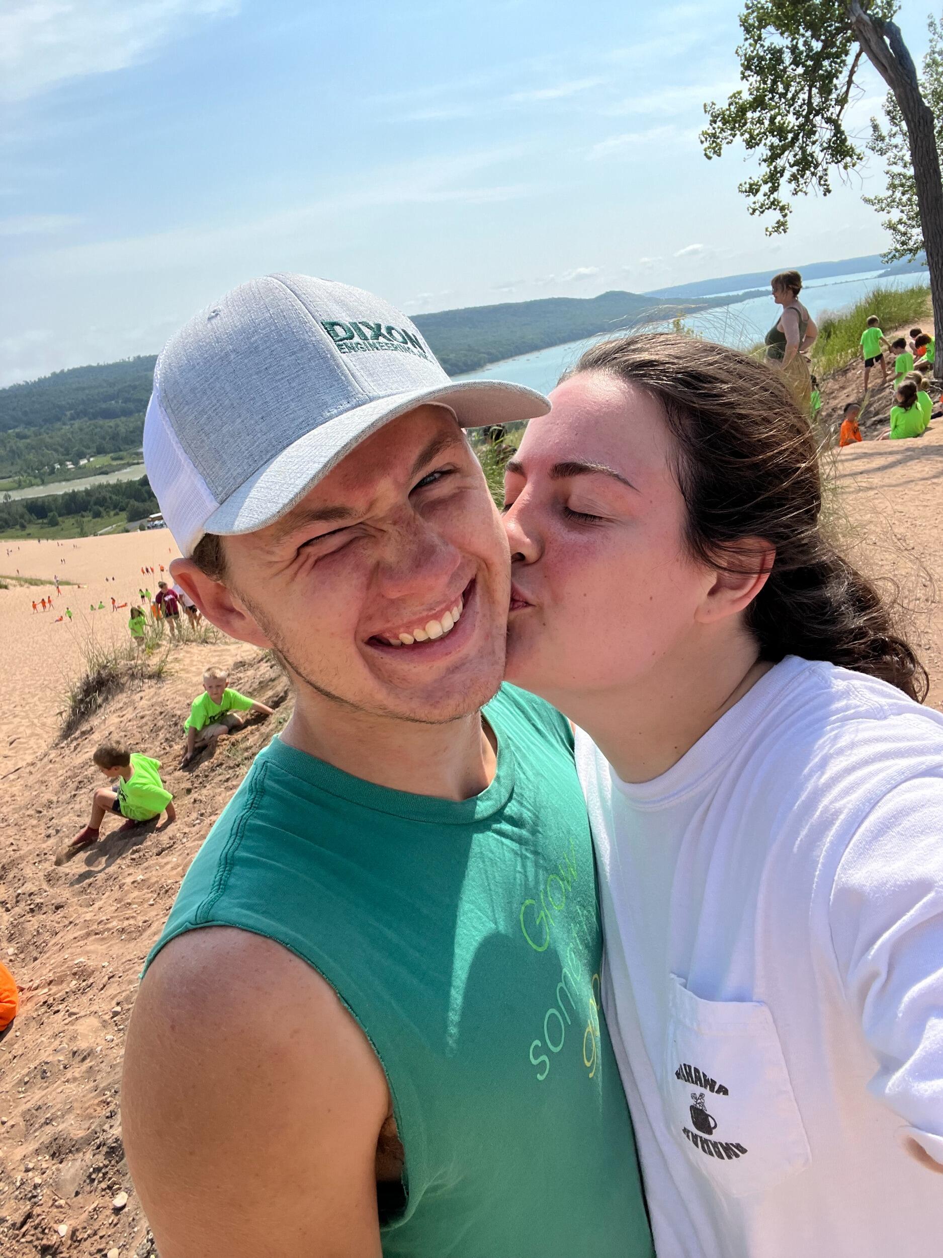 Sleeping Bear Dunes with his side of the family!