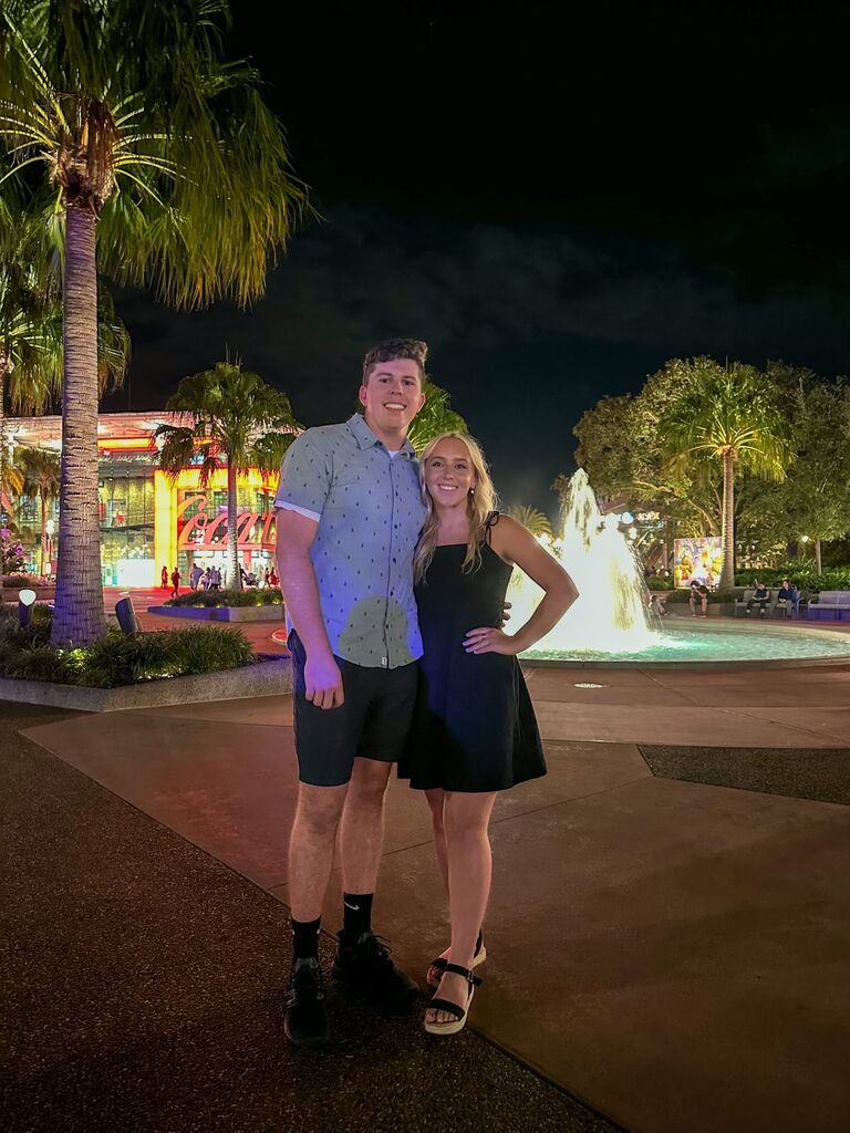 Connor's first time hanging out with Rachel's family at Disney Springs