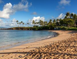 Gorgeous scenery of Kapalua Bay Beach in Maui, Hawaii