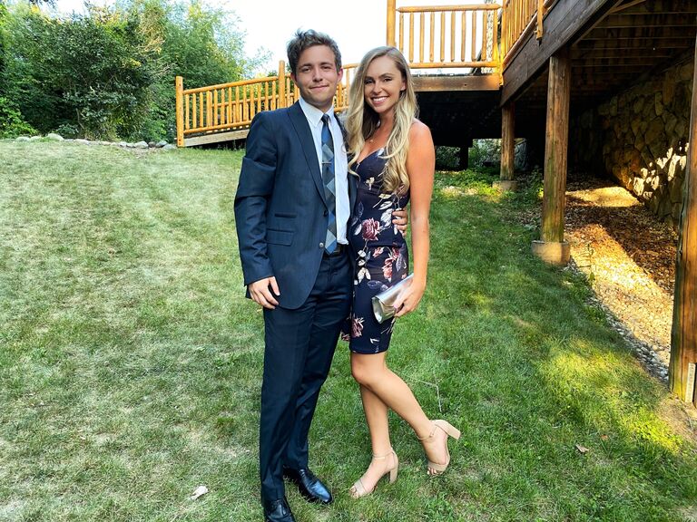 Our first wedding together