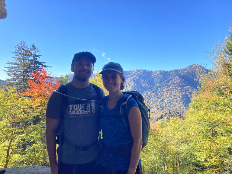 Long daily hikes in Great Smoky Mountains National Park were rewarded with campfire burgers and pumpkin beer during Cait’s 25th birthday trip!