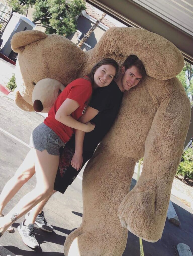 After two years, Dani and Tom moved into their second apartment together. (They didn't move far since their new apartment was directly across the street). 