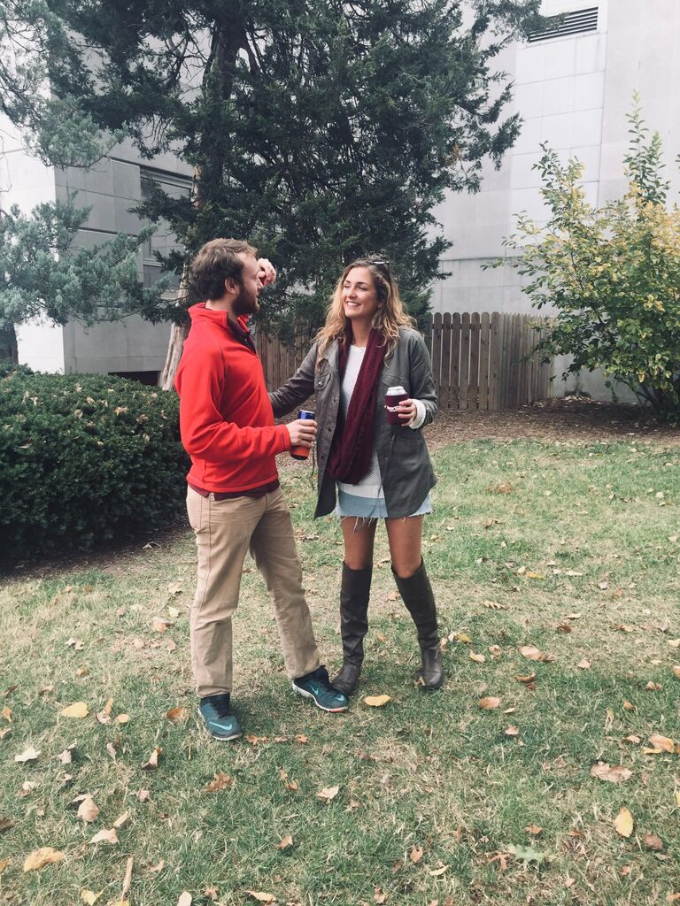 Spreading the love at a Missouri State tailgate!