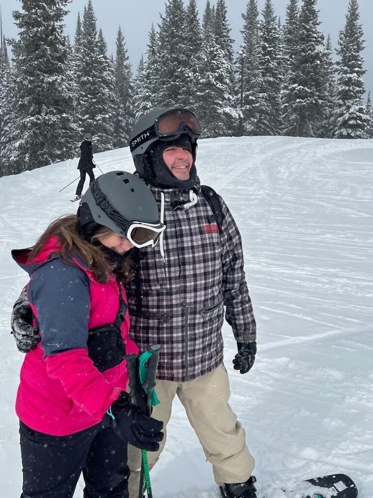 Our first time skiing out west together!
