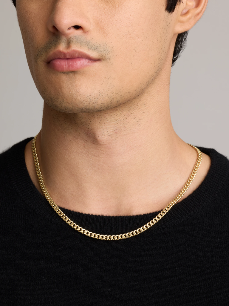 Gold vermeil chain necklace