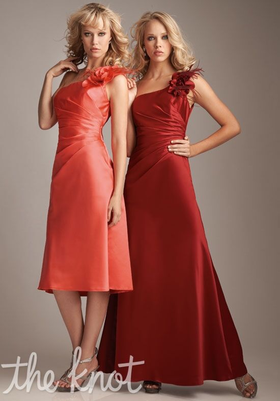 single shoulder taffeta bridesmaid dresses