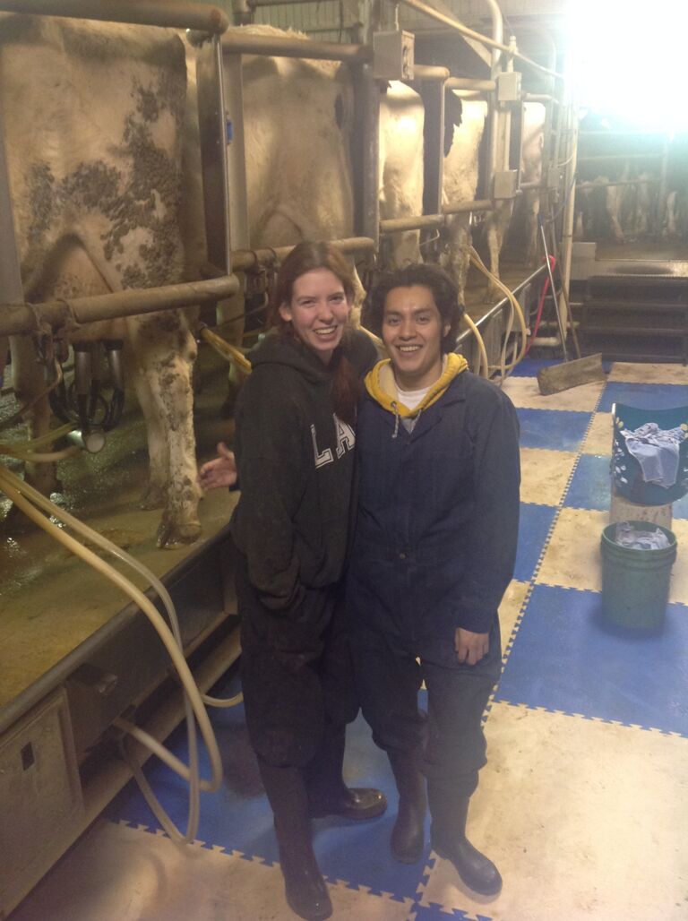 Max helps Neline out with chores around the farm.