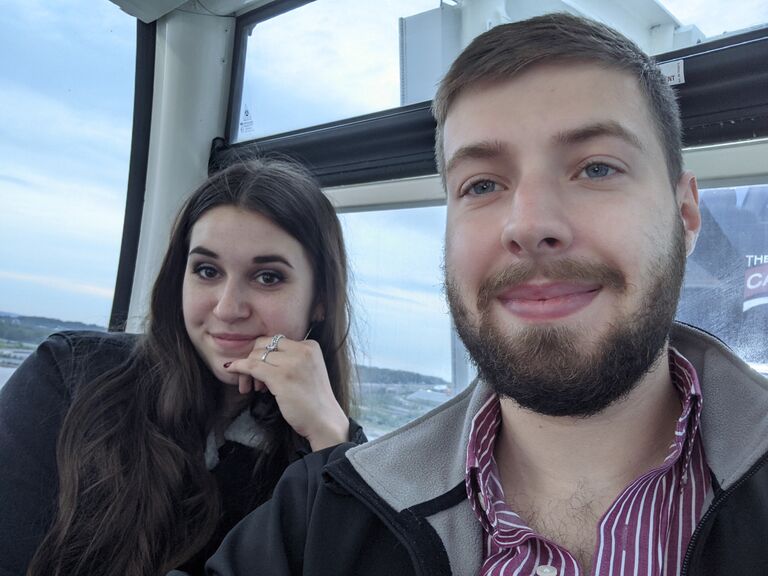 We celebrated 3 years together.