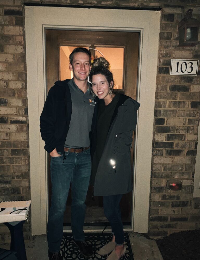 Our first picture together shortly after we met.