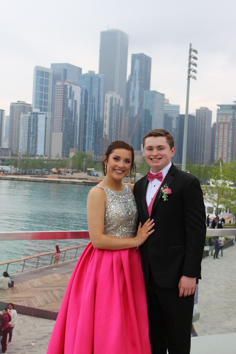 And a year later, they went to Briana's prom together!