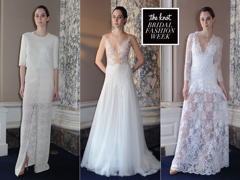 Christos Costarellos Spring Wedding Dresses Bridal Fashion Week Pics