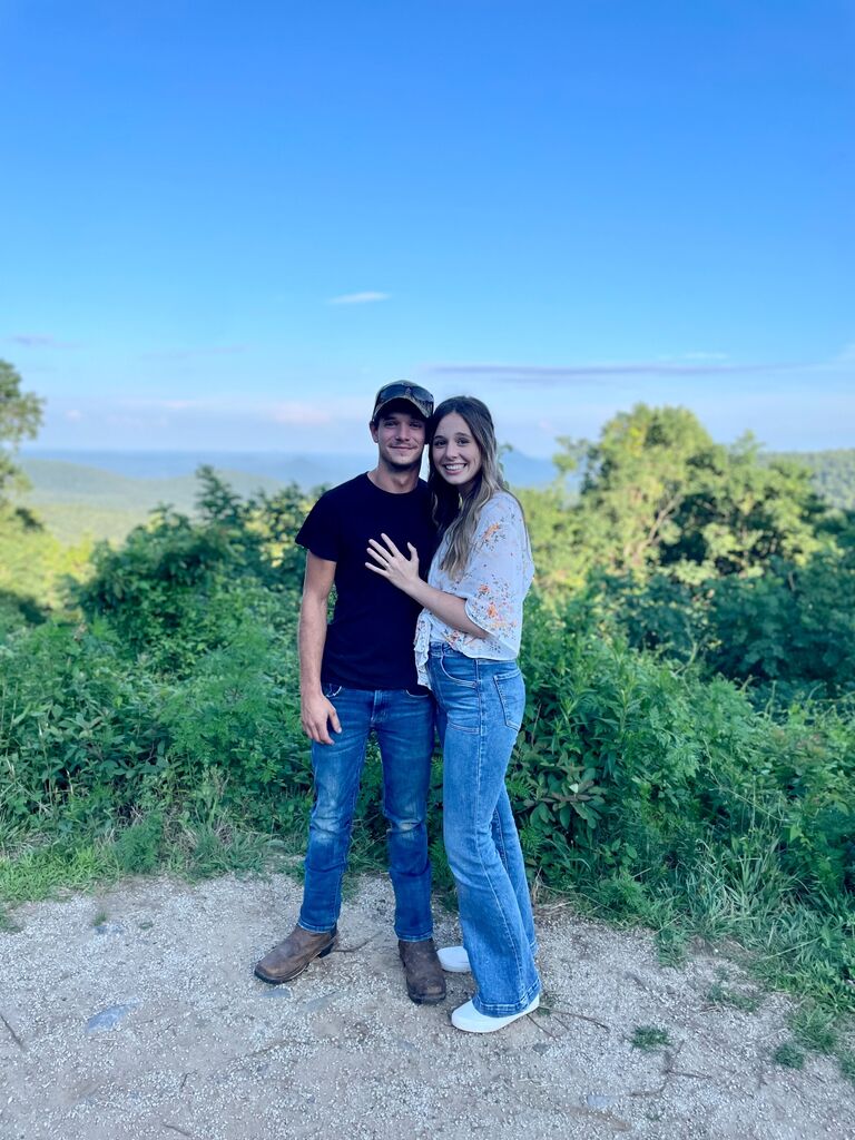 Our proposal photo - At the top of Richard Russell Scenic Highway