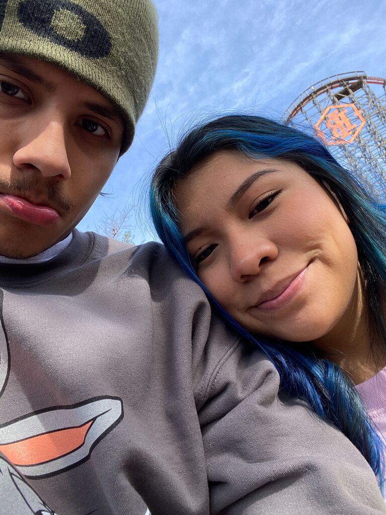 New Years in San Antonio :)). Who knew our wedding date would be exactly one year later? - Andrew
// I had so much fun here, we went to Six Flags and got to explore San Antonio together! I can't wait for more road trips like these :P - Melanie 