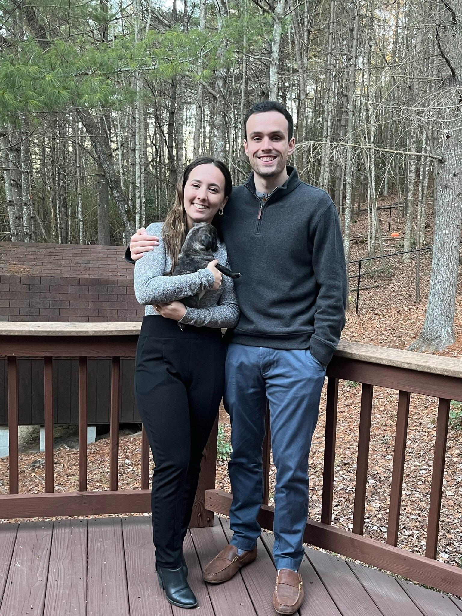 They became proud pug parents to Poncho!