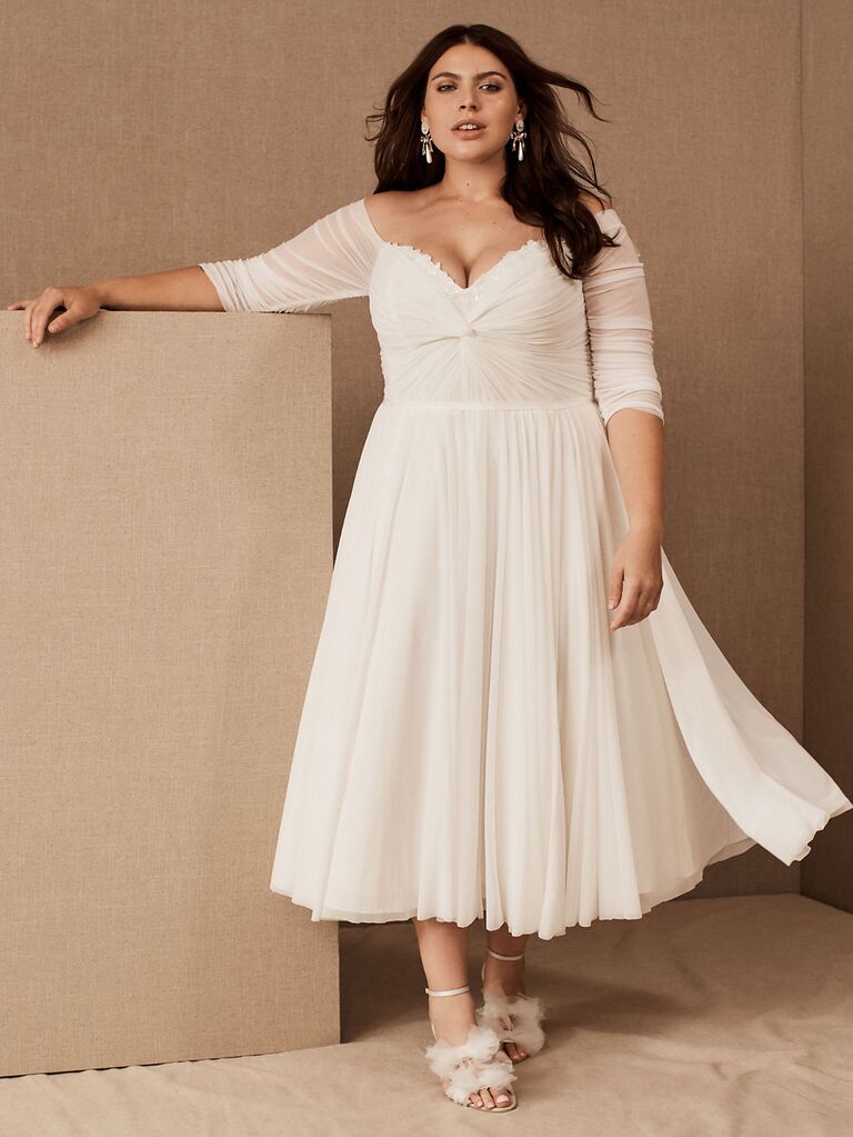 Mesh Ruched Sweetheart Bridesmaid Dress