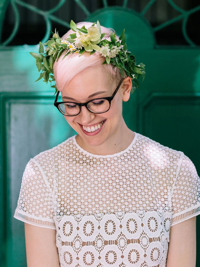 wedding hairstyles glasses