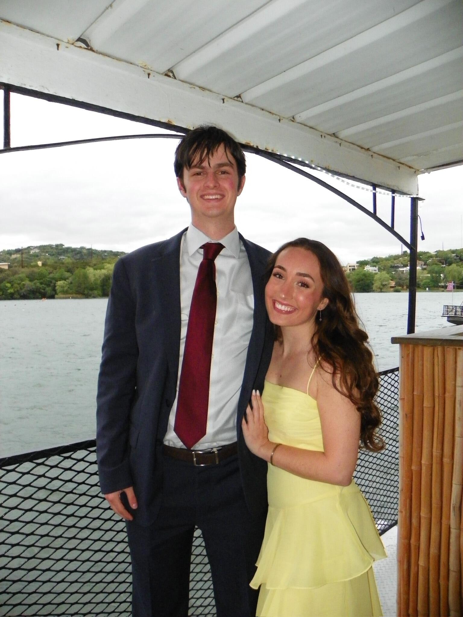 Their last college formal together! This was Gamma Sigma Phi's formal on Lake Austin in Austin, Texas.