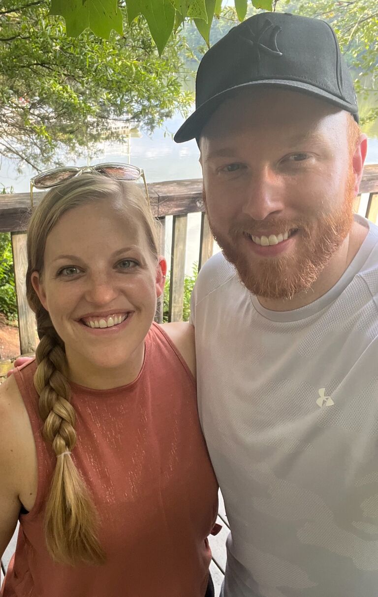 Our first official photo together a little ways into dating
