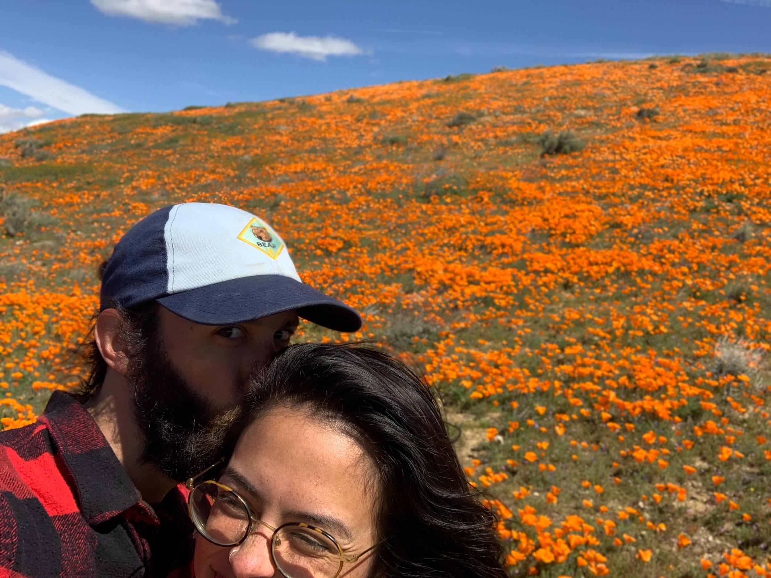 We had to make a pit stop to see the famous California Poppy superbloom during Kiley's first time driving from SF to LA.