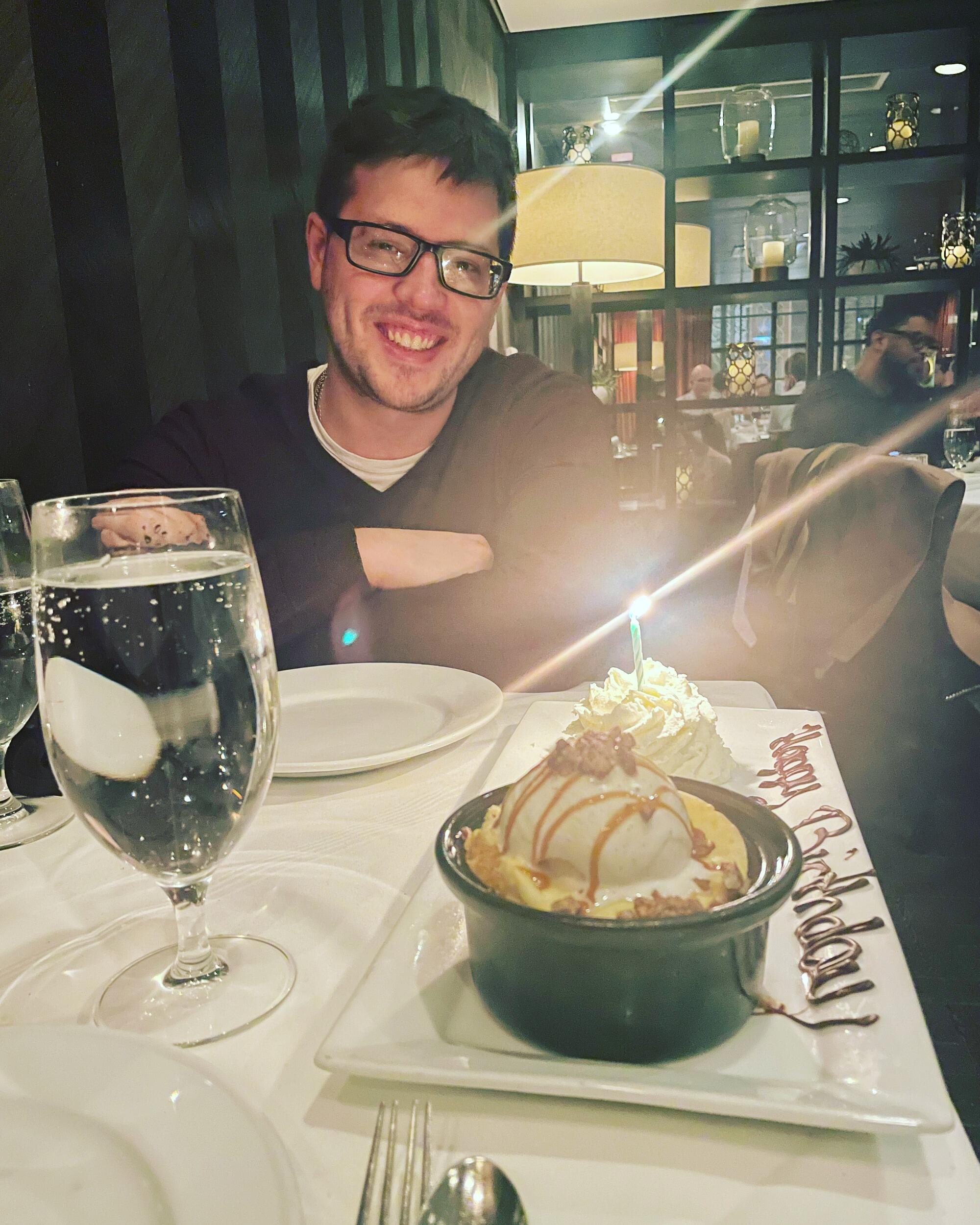 Daniel and Elizabeth celebrated Daniel's birthday and moving in together at Steak 48!