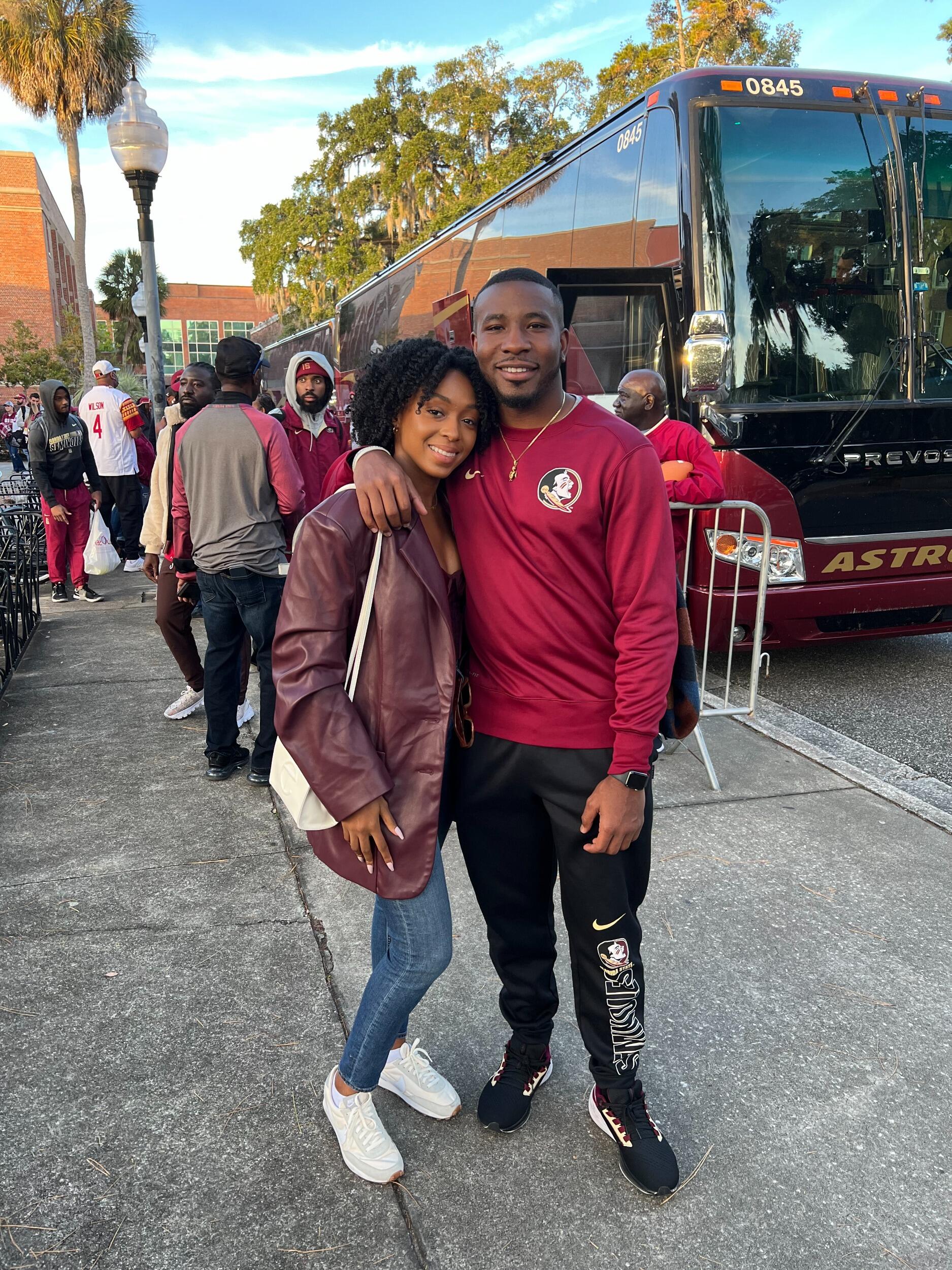 In 2021, they packed up and moved to Tallahassee when Tre accepted a Graduate Assistant role at Florida State. Their “real life” adventure officially began.