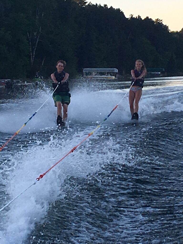 Lake days at Long Lake full of waterskiing and boat time quickly became some of our favorites.
