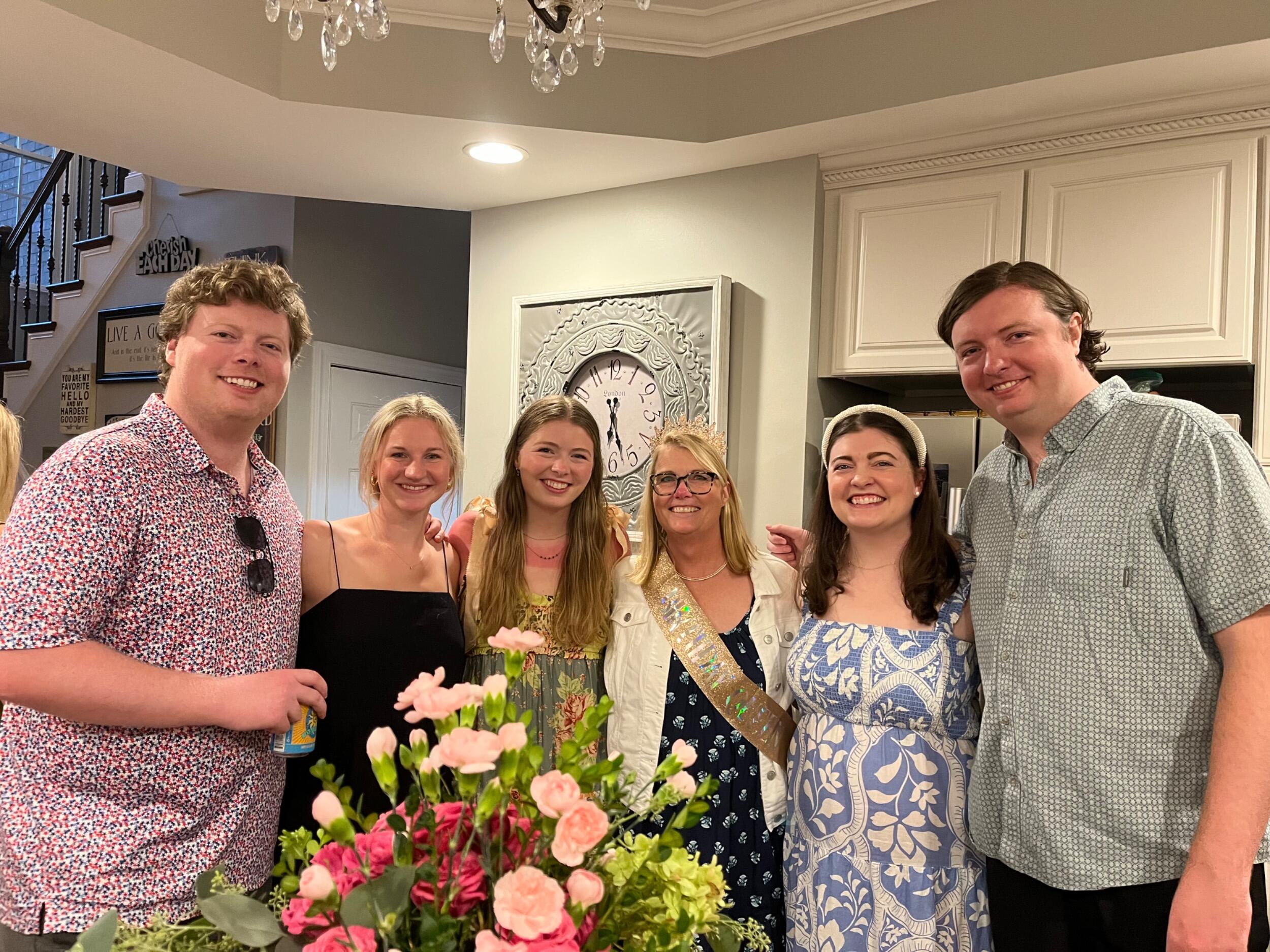 Nan's (Brendan's mother) birthday celebration with the Liederbach siblings