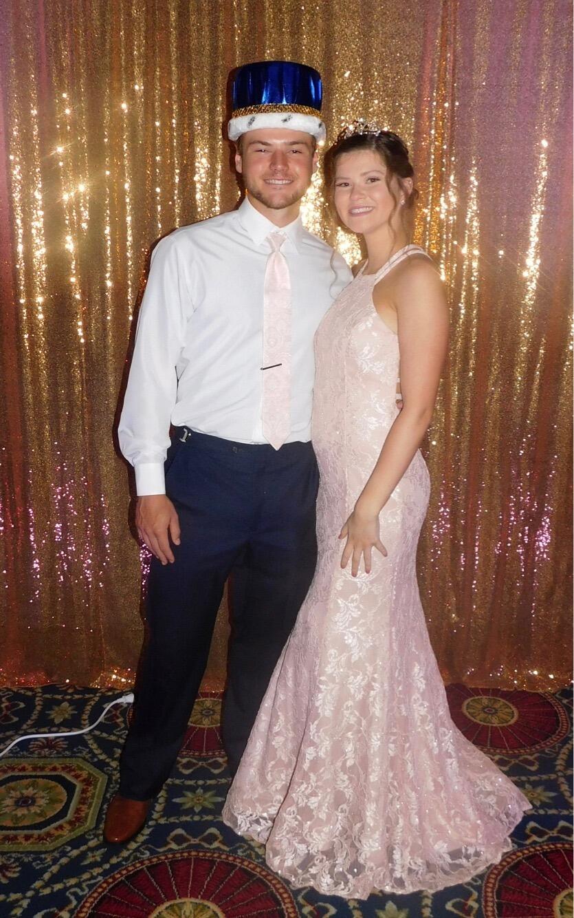 Senior year of High School, Eric and Kirsten won prom king and queen. 