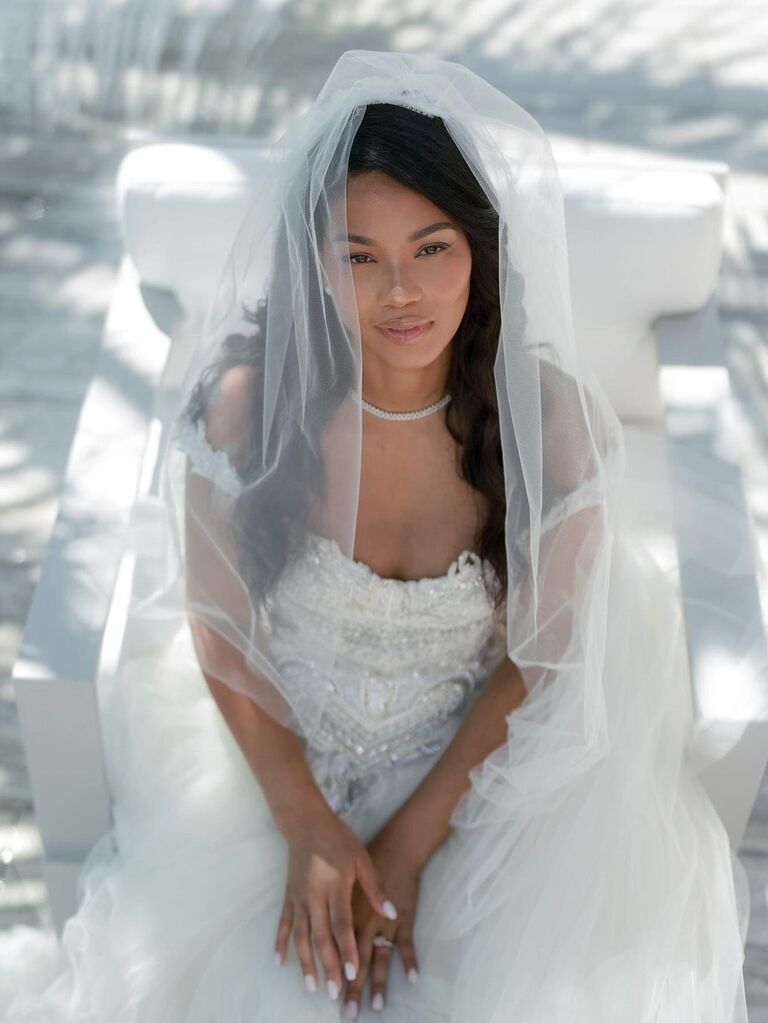 Chanel Iman's wedding dress
