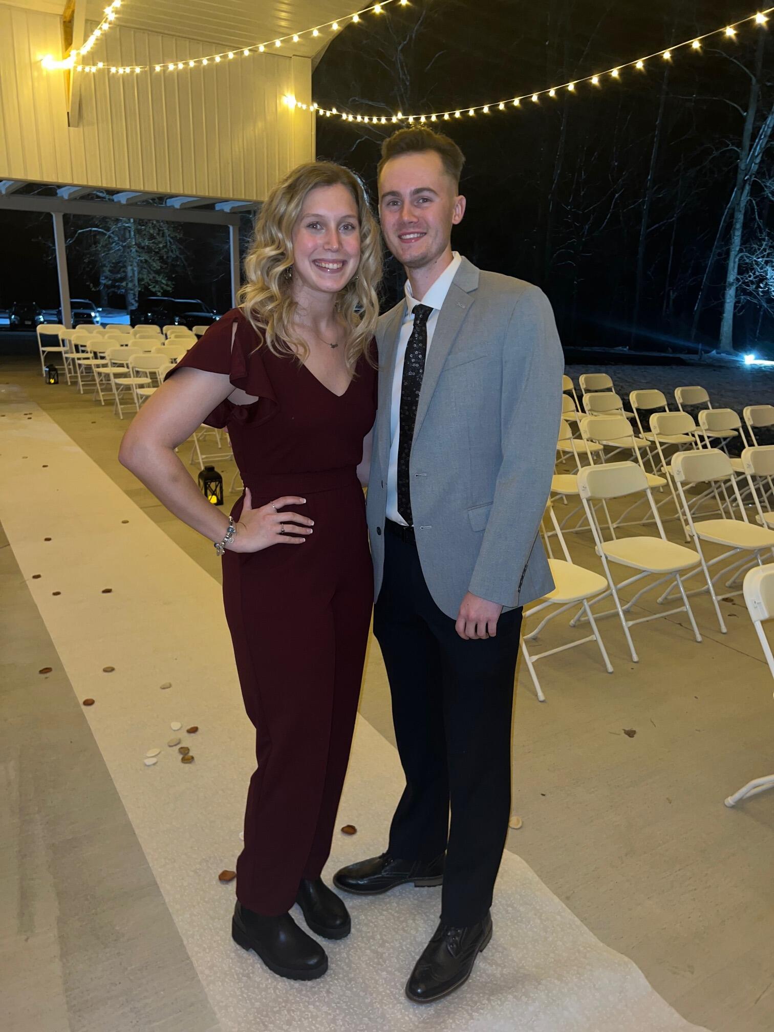 They tear up the dance floor at a wedding for one of Eirik's friends.