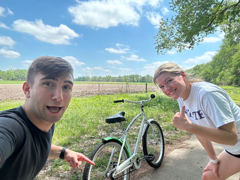Spontaneous 15 mile bike ride!