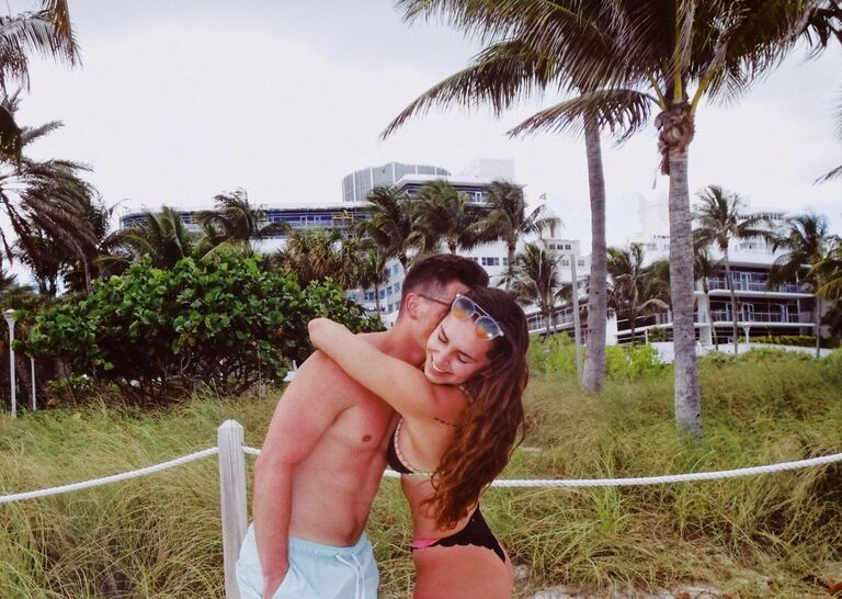 Our first trip together, a memorable week in Miami Beach.