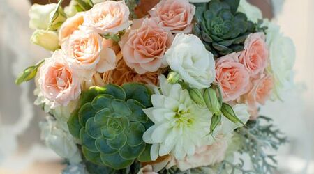 [Never-withering dried flowers] light pink white never-withering rose  hydrangea natural semicircular bouquet