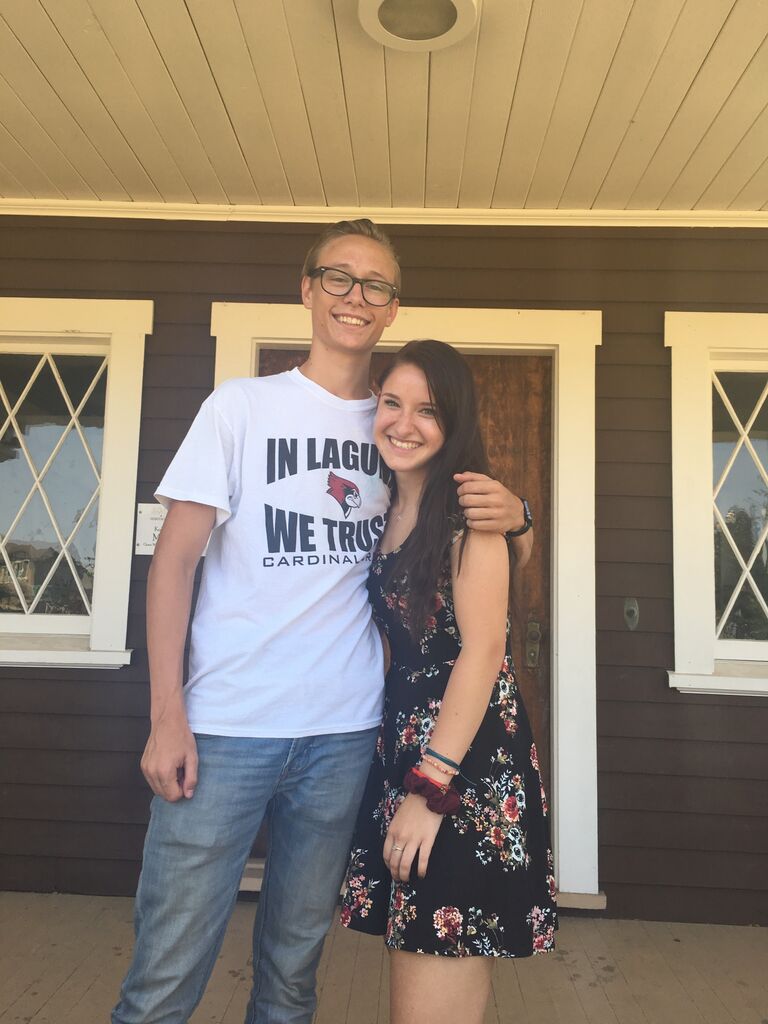 Matt and I met at a church youth group forum. We were the only kids both from Elk Grove. He asked me on our first date not long after this. 