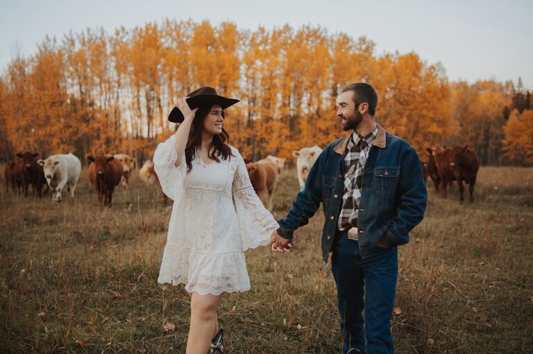 In April, the wedding date was set to June 21, 2025  -  a week after the bulls get released into pasture and a week before first cut.