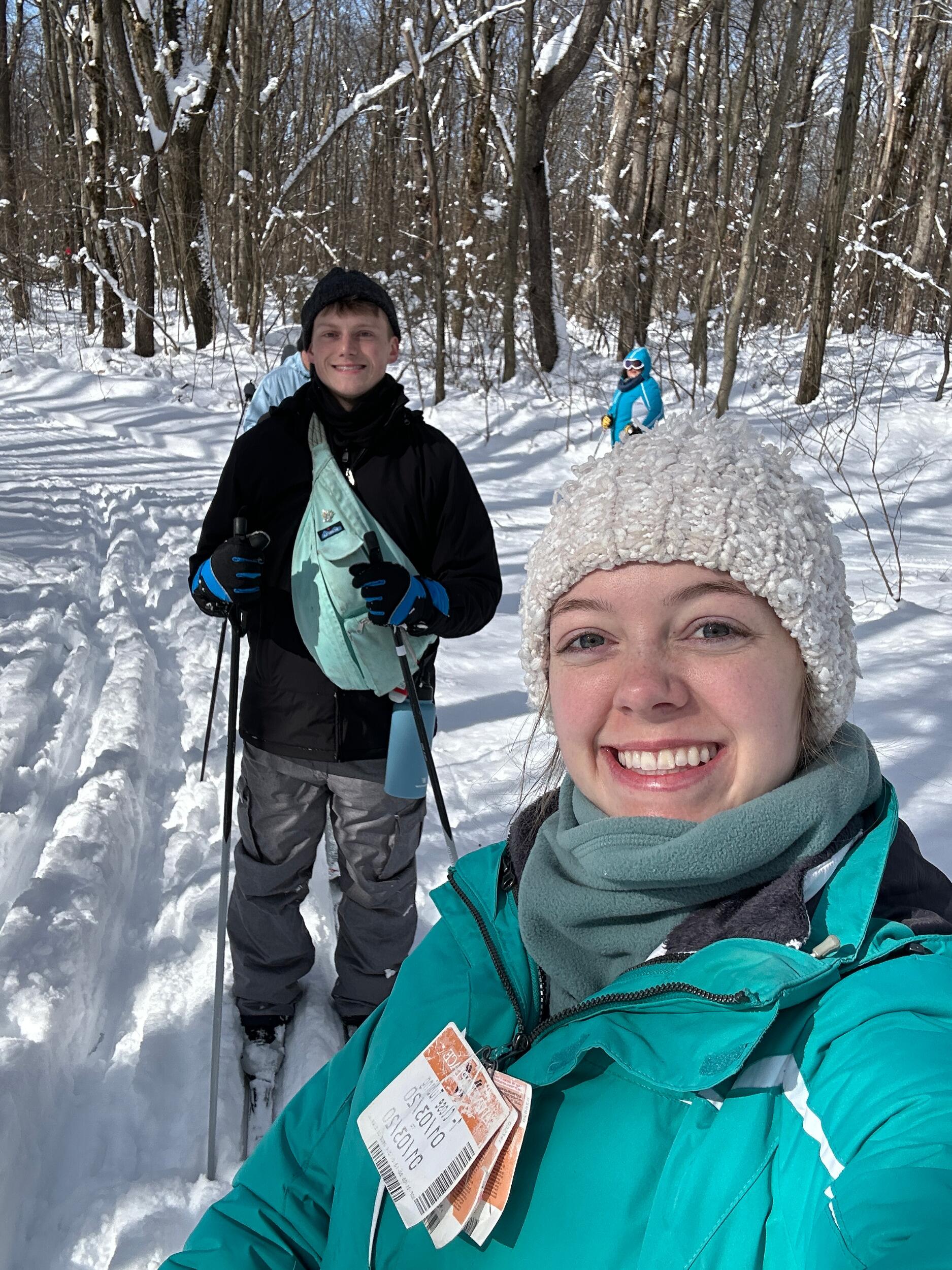 First time cross country skiing!