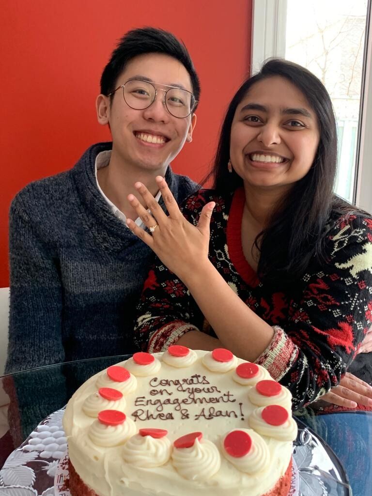 Rhea and Alan got engaged!