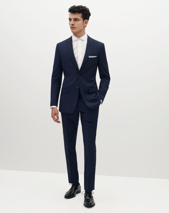 Suit Shop Men's Brilliant Blue Suit Wedding Tuxedo | The Knot