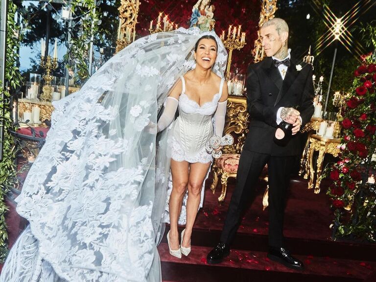 Kourtney Kardashian's wedding dress