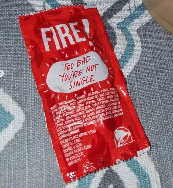 The infamous sauce packet. The official start of our story. 