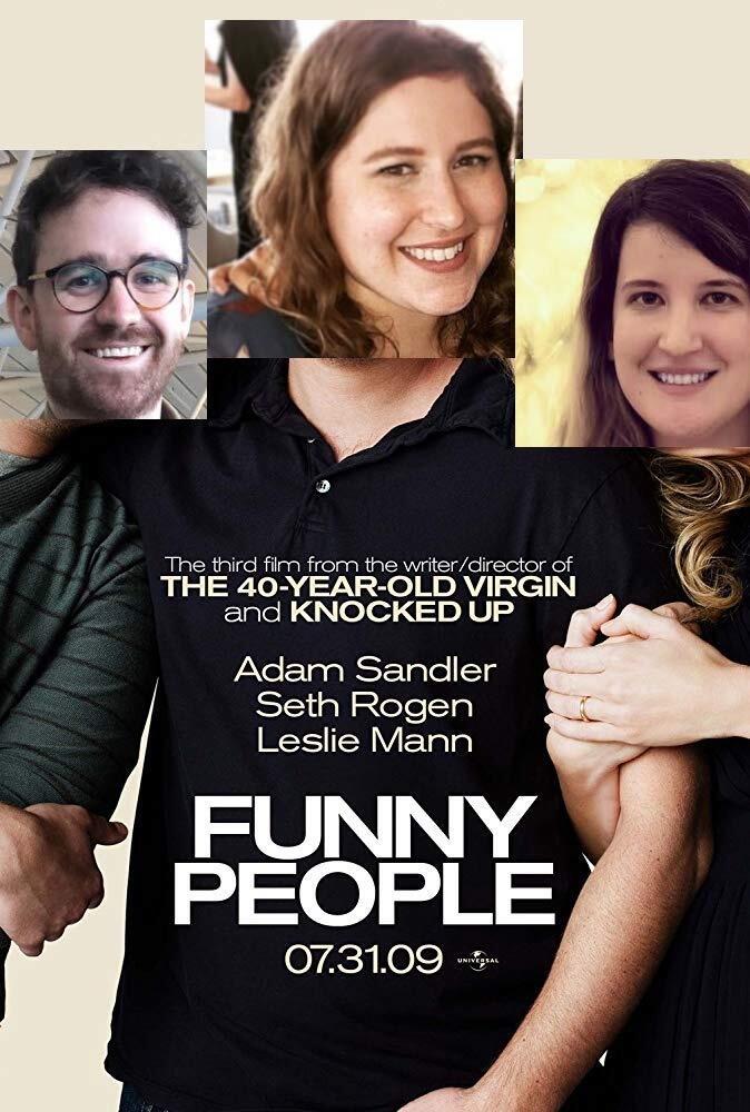 Gabrielle & Ryan's first picture together —along with the friend who introduced them, Christina! (Gabrielle realized Ryan liked her when she saw that he had put her head on top of Adam Sandler's body.) 