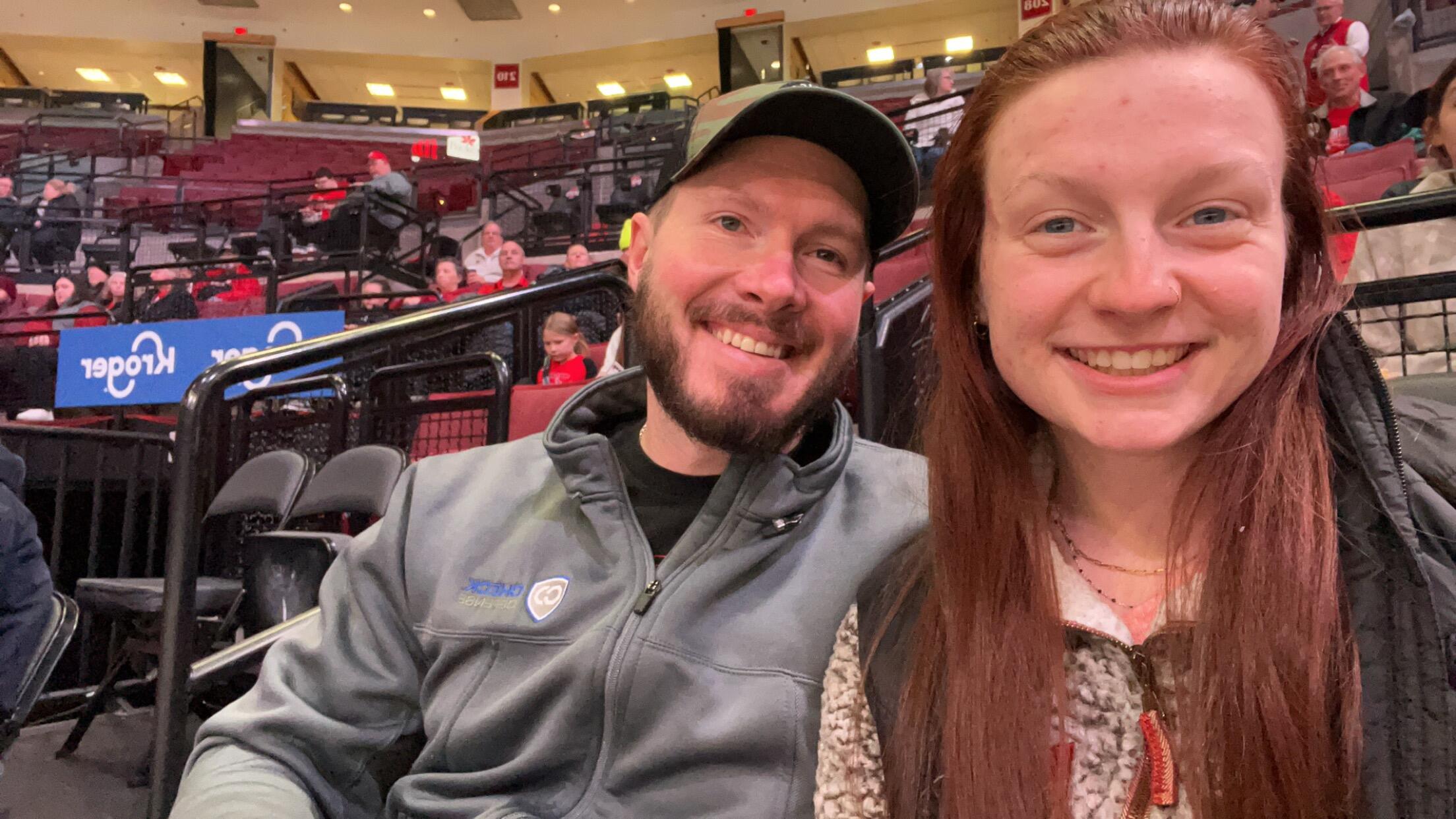 Our first hockey game