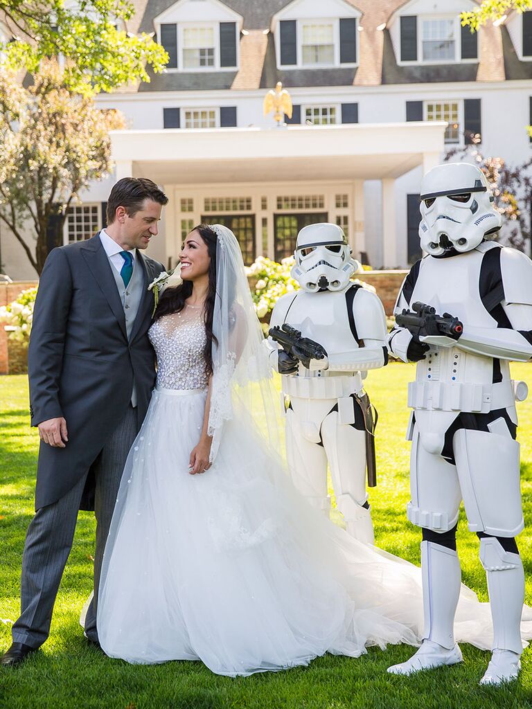 Costume wedding idea storm trooper