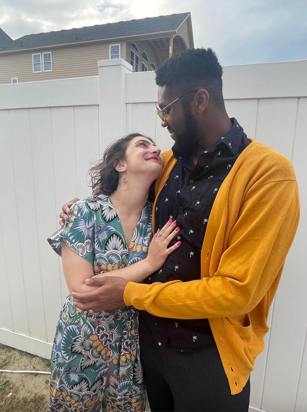 Smitten at a wedding for two close friends.