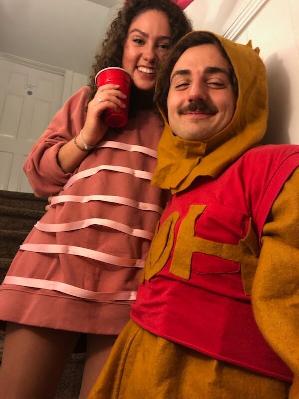 They celebrate their first Halloween as Winnie the Pooh and Piglet and make things official! Their annual tradition of the best Halloween costumes begins.