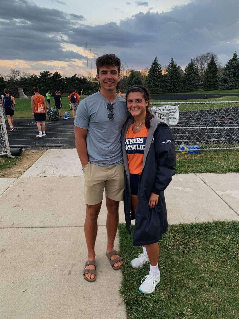 Haidynn's Senior year track meet at Powers
